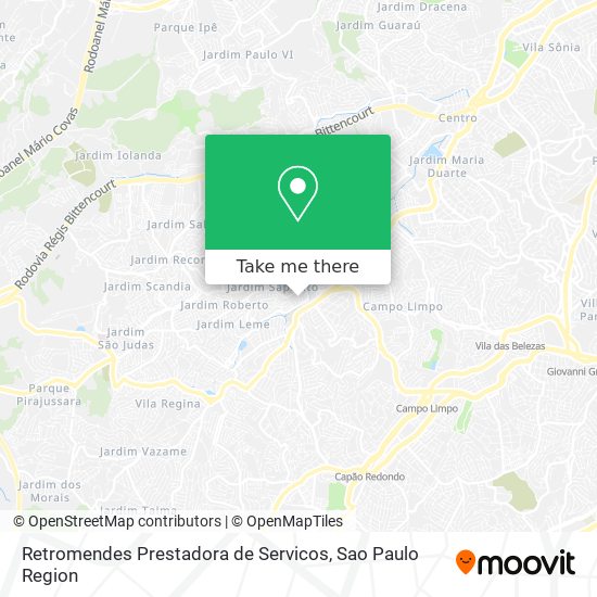 Retromendes Prestadora de Servicos map