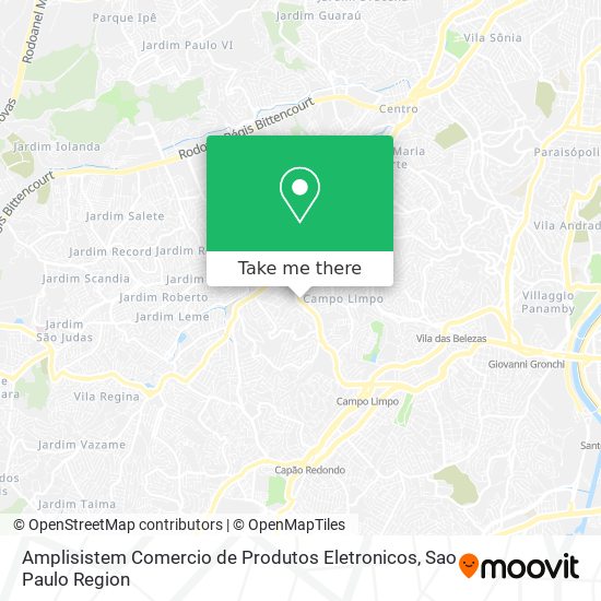 Amplisistem Comercio de Produtos Eletronicos map