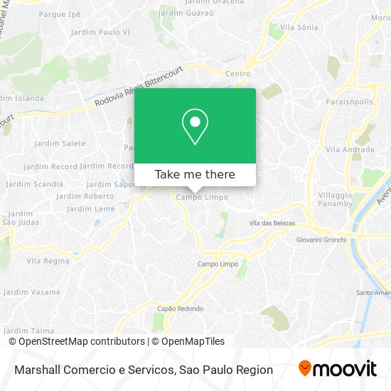 Mapa Marshall Comercio e Servicos