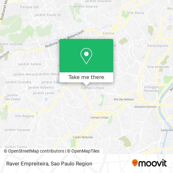 Mapa Raver Empreiteira