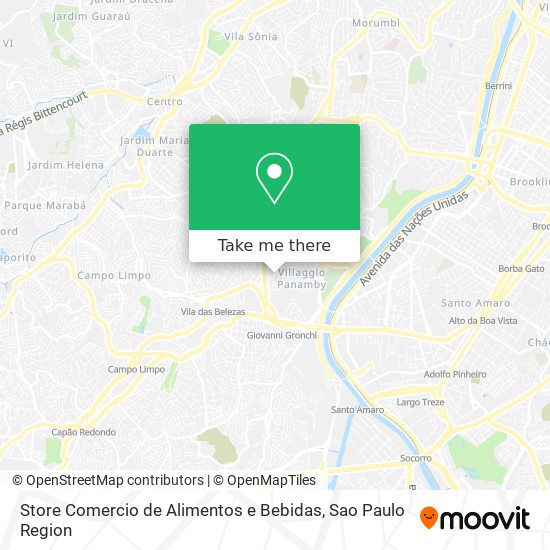 Store Comercio de Alimentos e Bebidas map