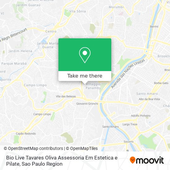 Mapa Bio Live Tavares Oliva Assessoria Em Estetica e Pilate