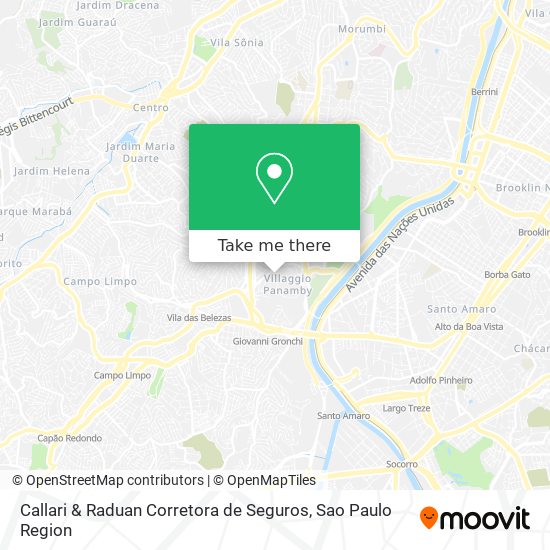 Mapa Callari & Raduan Corretora de Seguros