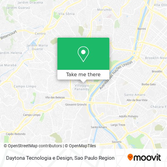 Mapa Daytona Tecnologia e Design