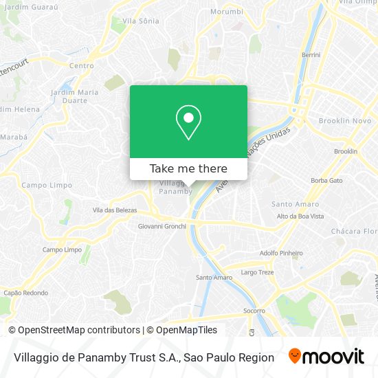 Villaggio de Panamby Trust S.A. map