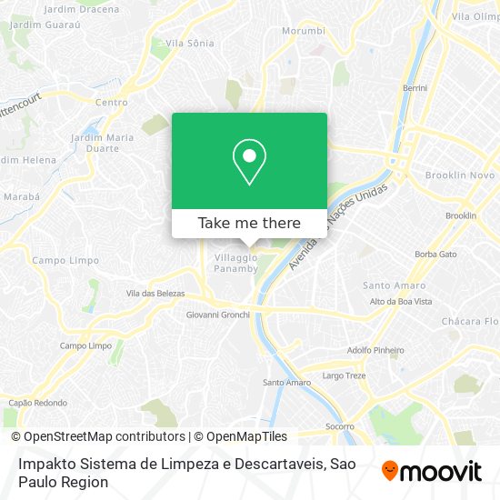 Mapa Impakto Sistema de Limpeza e Descartaveis