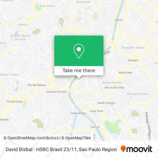 David Bisbal - HSBC Brasil 23 / 11 map