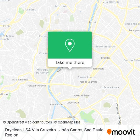 Dryclean USA Vila Cruzeiro - João Carlos map