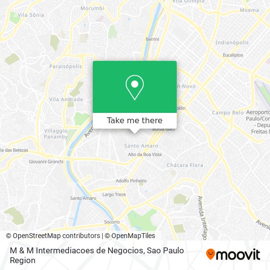 M & M Intermediacoes de Negocios map