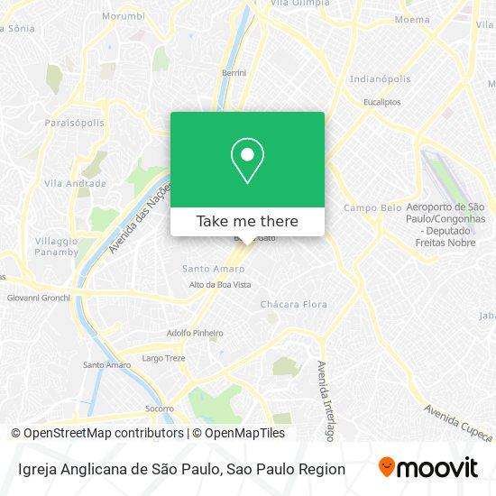 Igreja Anglicana de São Paulo map
