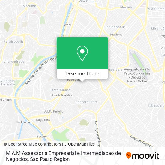 Mapa M.A.M Assessoria Empresarial e Intermediacao de Negocios