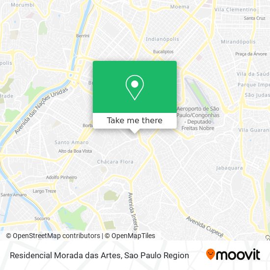 Residencial Morada das Artes map