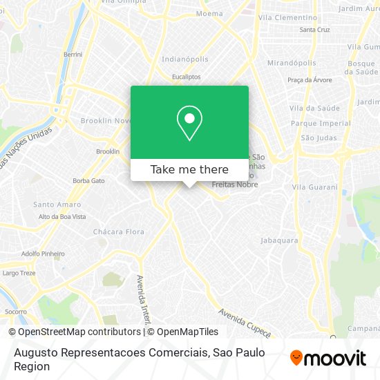 Augusto Representacoes Comerciais map