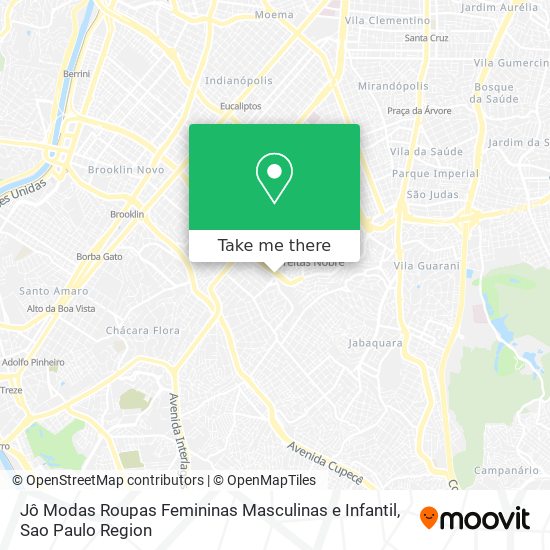 Mapa Jô Modas Roupas Femininas Masculinas e Infantil