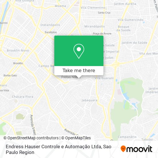 Mapa Endress Hauser Controle e Automação Ltda