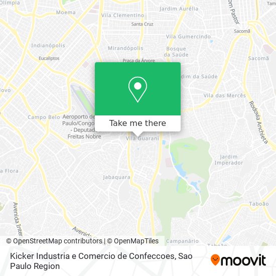 Kicker Industria e Comercio de Confeccoes map