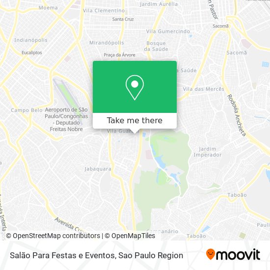 Mapa Salão Para Festas e Eventos