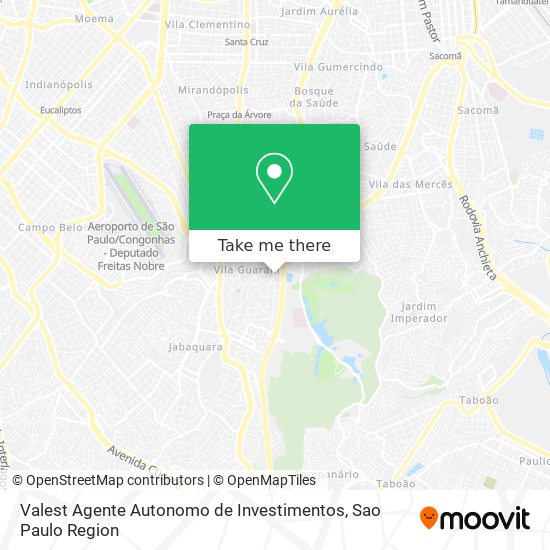 Mapa Valest Agente Autonomo de Investimentos