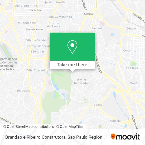 Mapa Brandao e Ribeiro Construtora