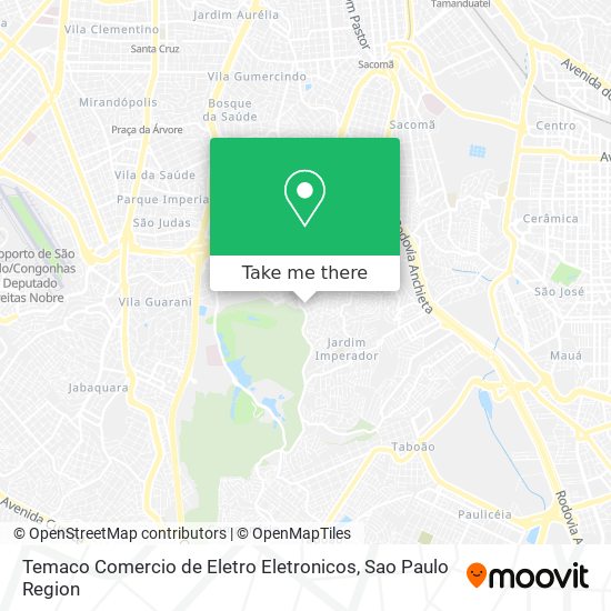 Mapa Temaco Comercio de Eletro Eletronicos