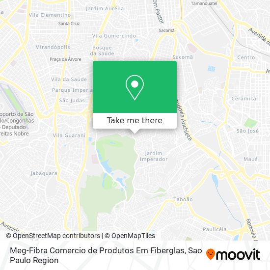 Meg-Fibra Comercio de Produtos Em Fiberglas map