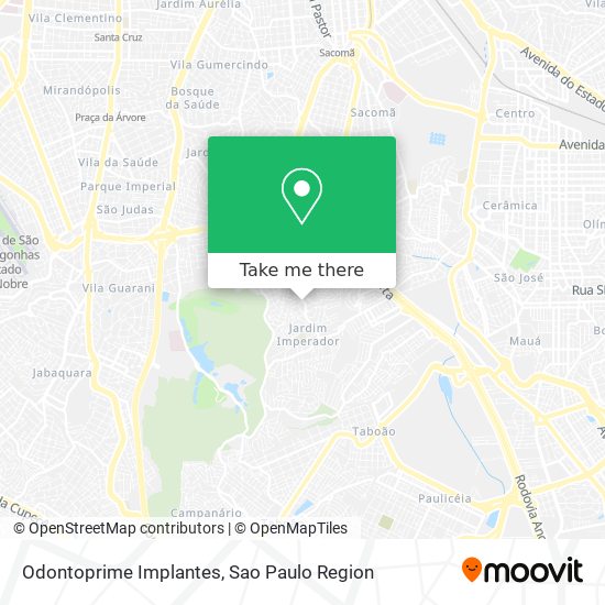 Odontoprime Implantes map