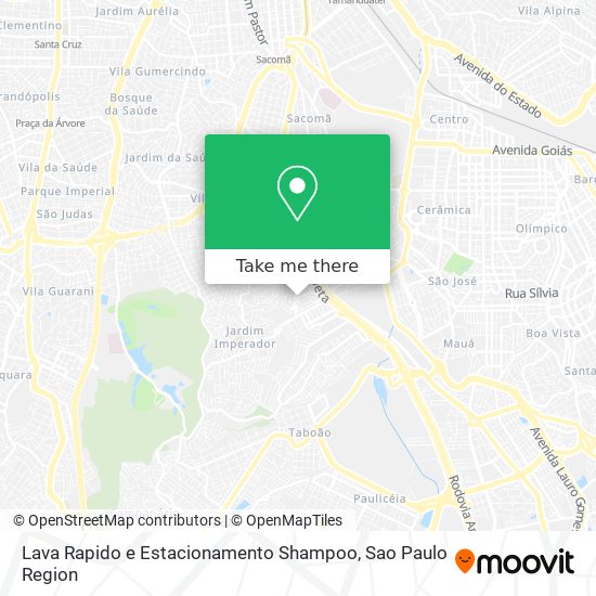 Lava Rapido e Estacionamento Shampoo map