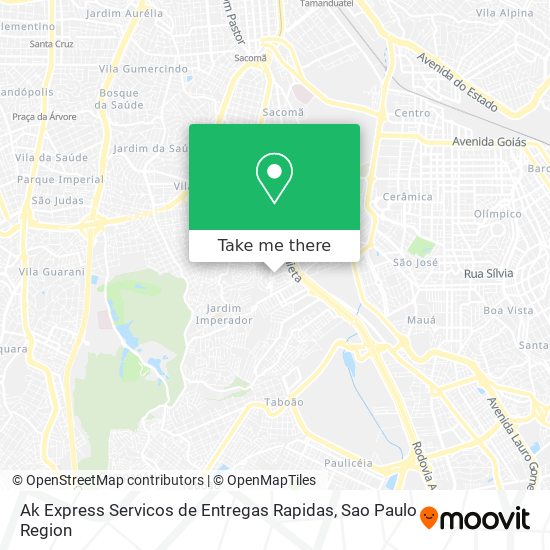 Ak Express Servicos de Entregas Rapidas map