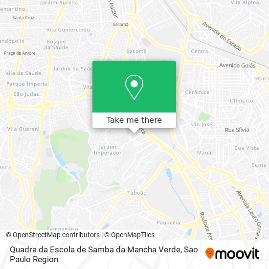 Quadra da Escola de Samba da Mancha Verde map