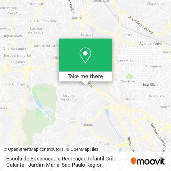 Escola de Eduacação e Recreação Infantil Grilo Galante - Jardim Maria map