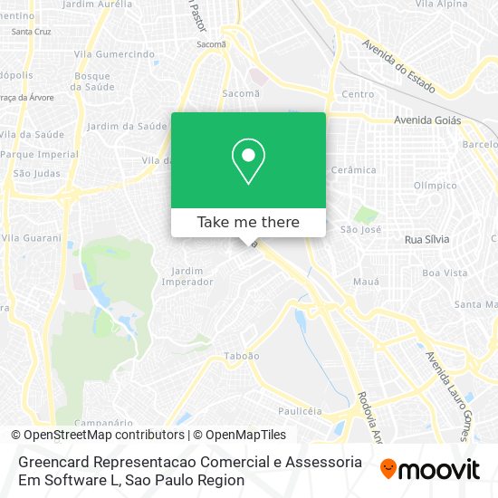 Mapa Greencard Representacao Comercial e Assessoria Em Software L