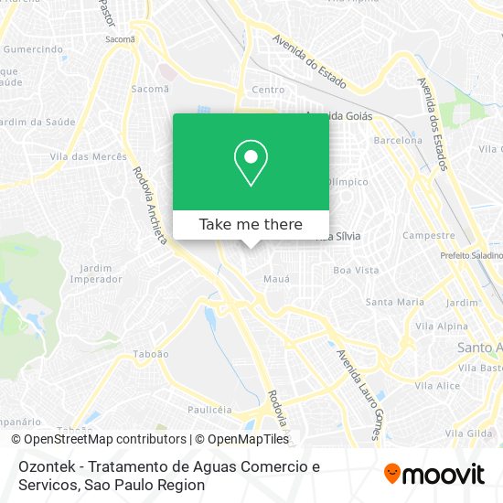 Ozontek - Tratamento de Aguas Comercio e Servicos map