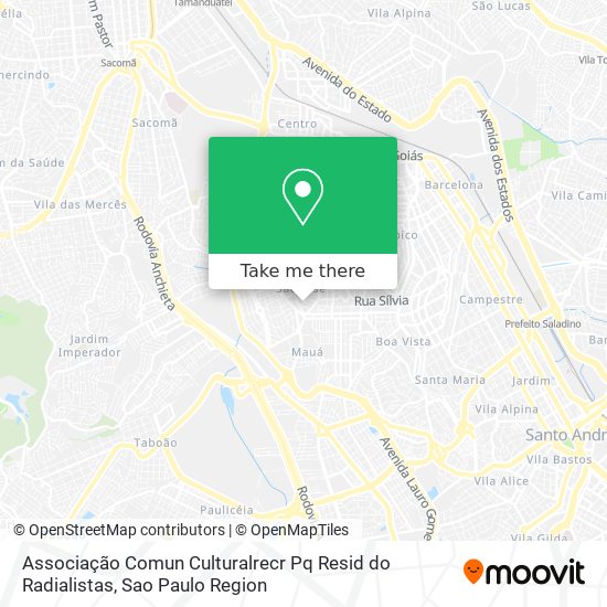 Mapa Associação Comun Culturalrecr Pq Resid do Radialistas