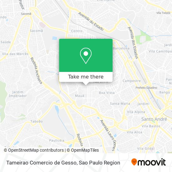 Mapa Tameirao Comercio de Gesso