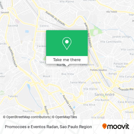 Promocoes e Eventos Radan map