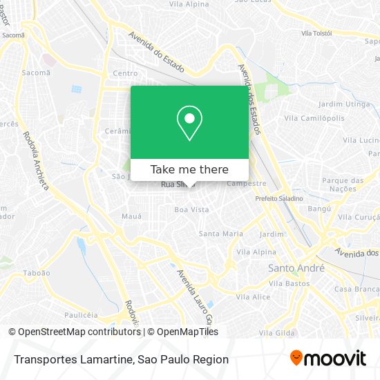 Transportes Lamartine map