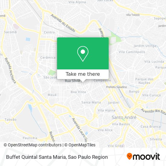 Buffet Quintal Santa Maria map