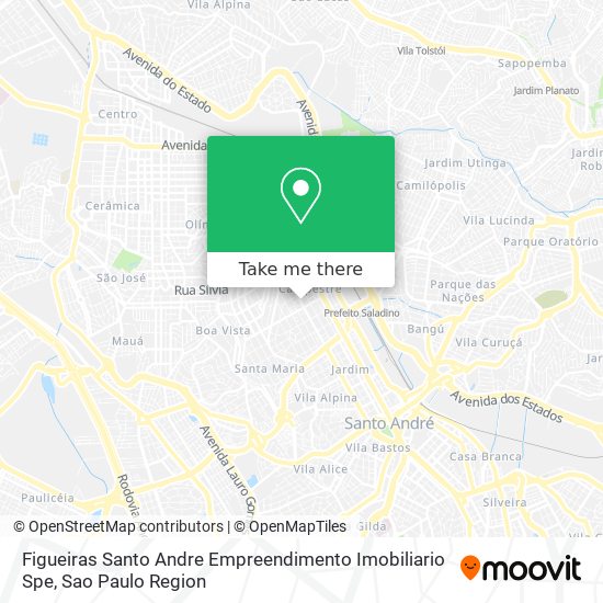 Figueiras Santo Andre Empreendimento Imobiliario Spe map