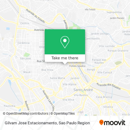 Mapa Gilvam Jose Estacionamento