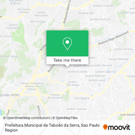 Prefeitura Municipal de Taboão da Serra map