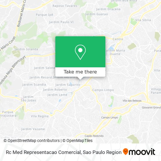 Rc Med Representacao Comercial map