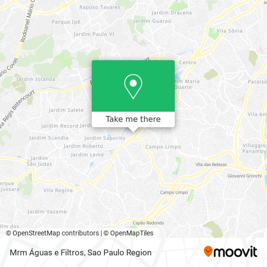 Mrm Águas e Filtros map