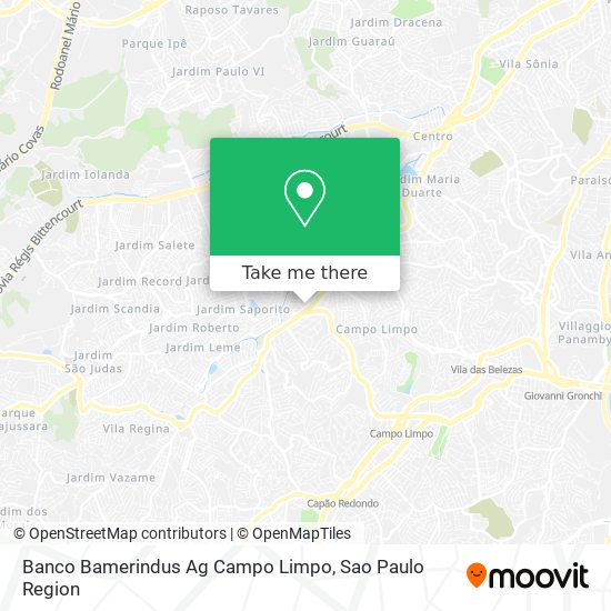 Banco Bamerindus Ag Campo Limpo map