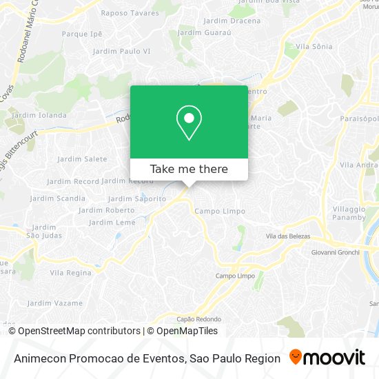 Animecon Promocao de Eventos map