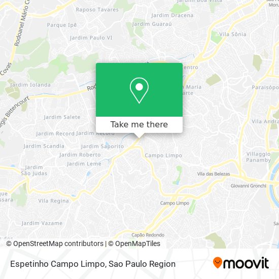 Espetinho Campo Limpo map