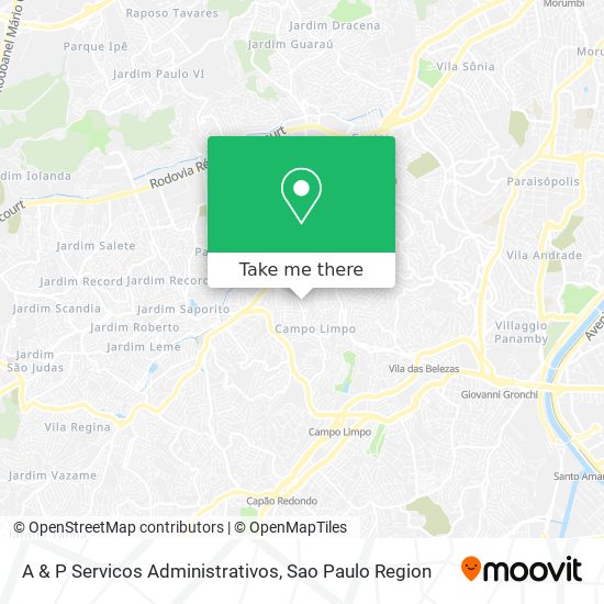 A & P Servicos Administrativos map