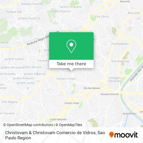 Christovam & Christovam Comercio de Vidros map