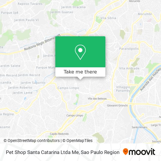 Mapa Pet Shop Santa Catarina Ltda Me