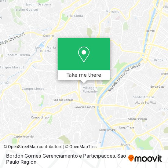 Mapa Bordon Gomes Gerenciamento e Participacoes
