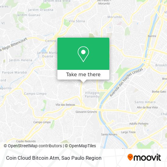 Mapa Coin Cloud Bitcoin Atm
